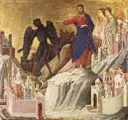 Duccio di Buoninsegna The Temptation of Christ on the Mountain oil on canvas